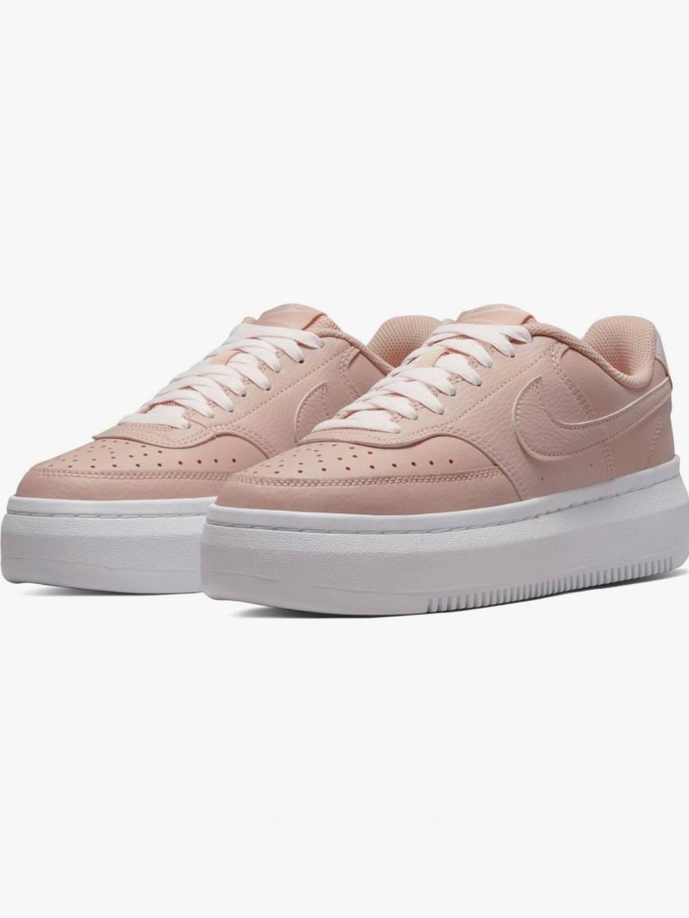 Authentic Nike Court Vision Alto Women’s Rose Pink Platform Sneakers